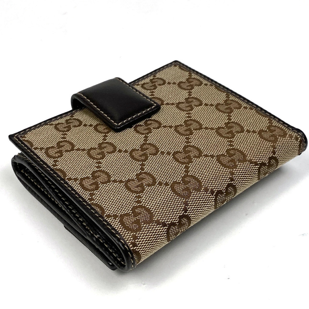 Gucci fold Billfold Wallet Brown Interlocking Bi GG Wallet GG Canvas Brown